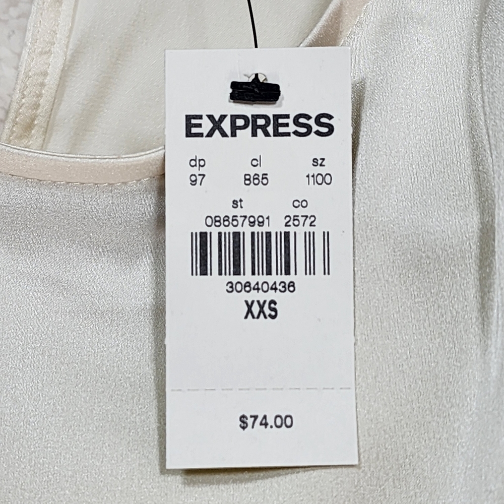 Express Women's Color Block Strong Shoulder Thong Bodysuit - XXS - Picture 7 of 7
